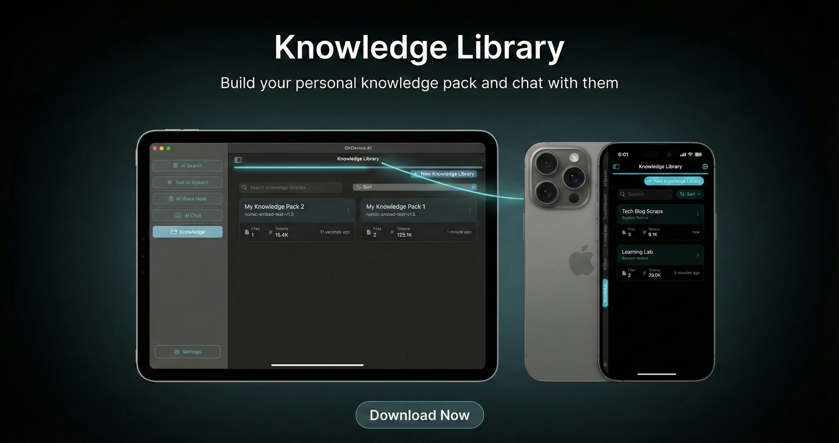 OnDevice AI: Private Knowledge Libraries screenshot 2