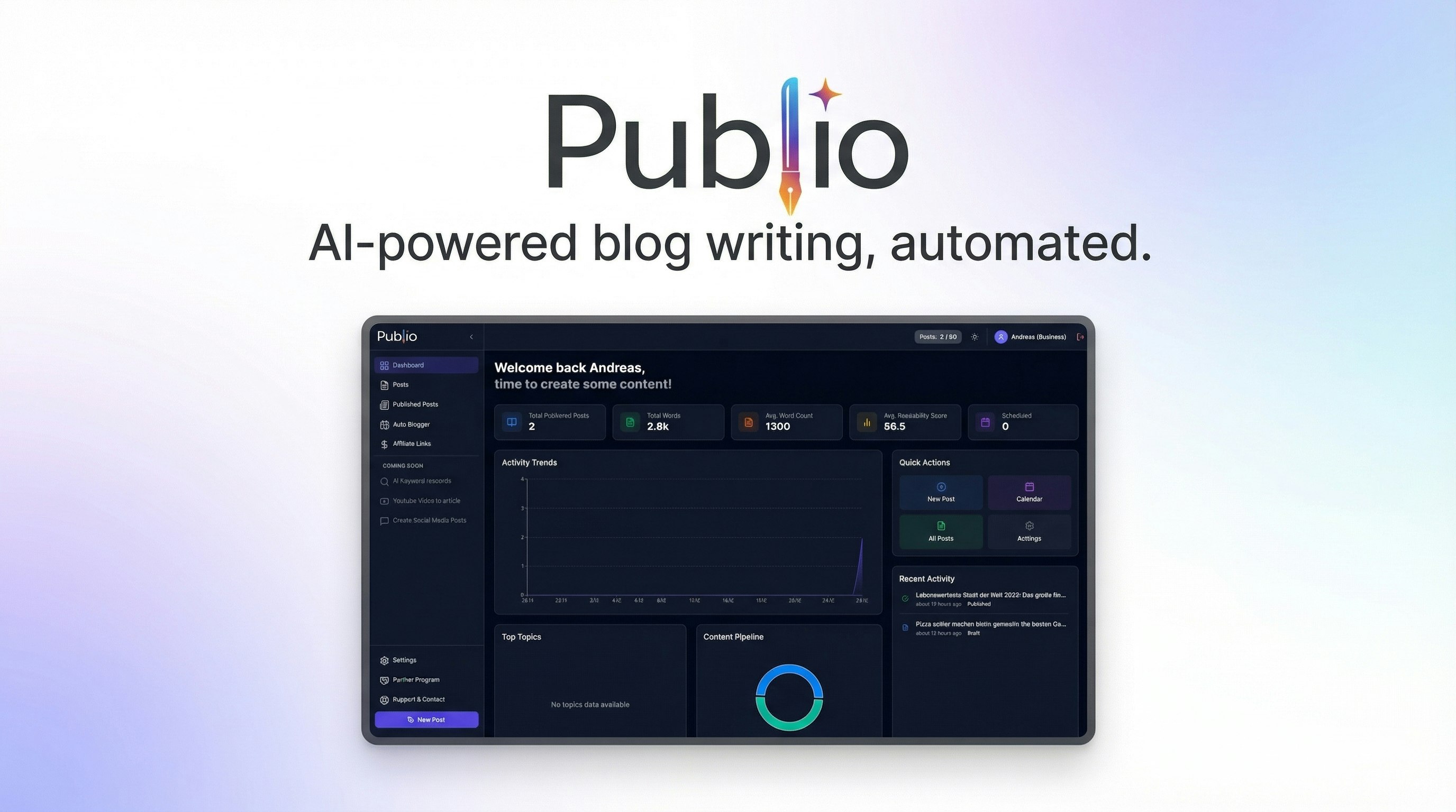 Publio screenshot 1