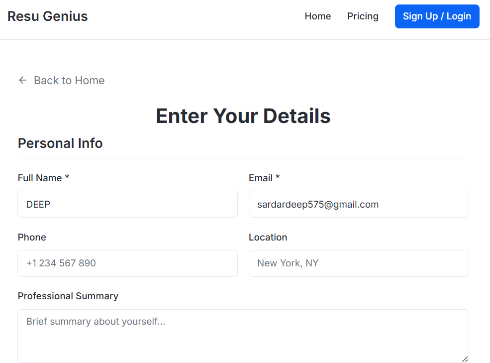 Resu Genius screenshot 3