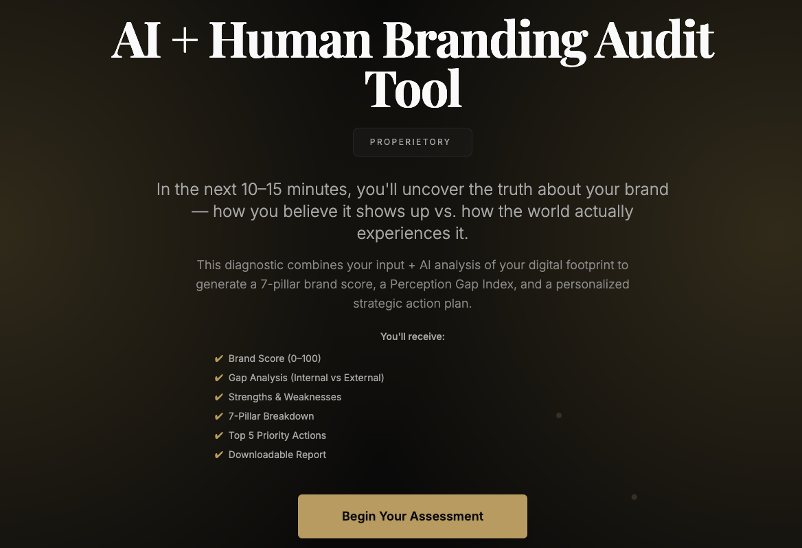 AI + Human Brand Audit - SMGH Consulting screenshot 5