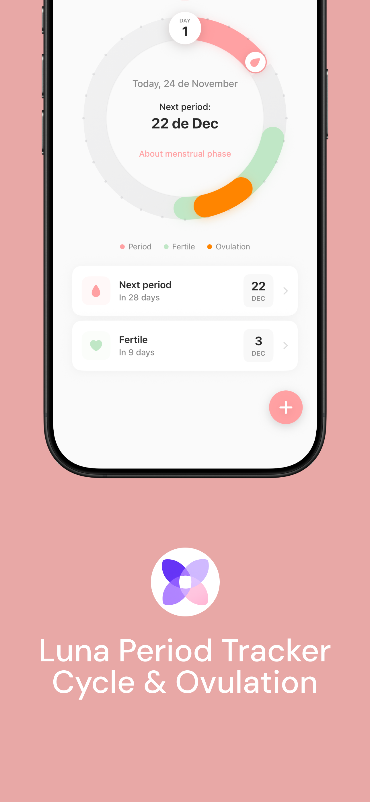 Luna - Private Period Tracker screenshot 1