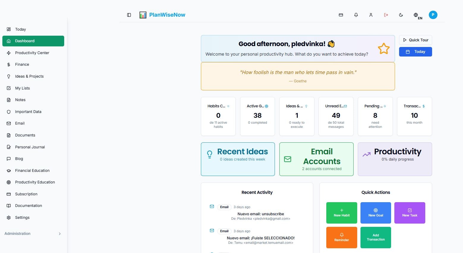 PlanWiseNow screenshot 3