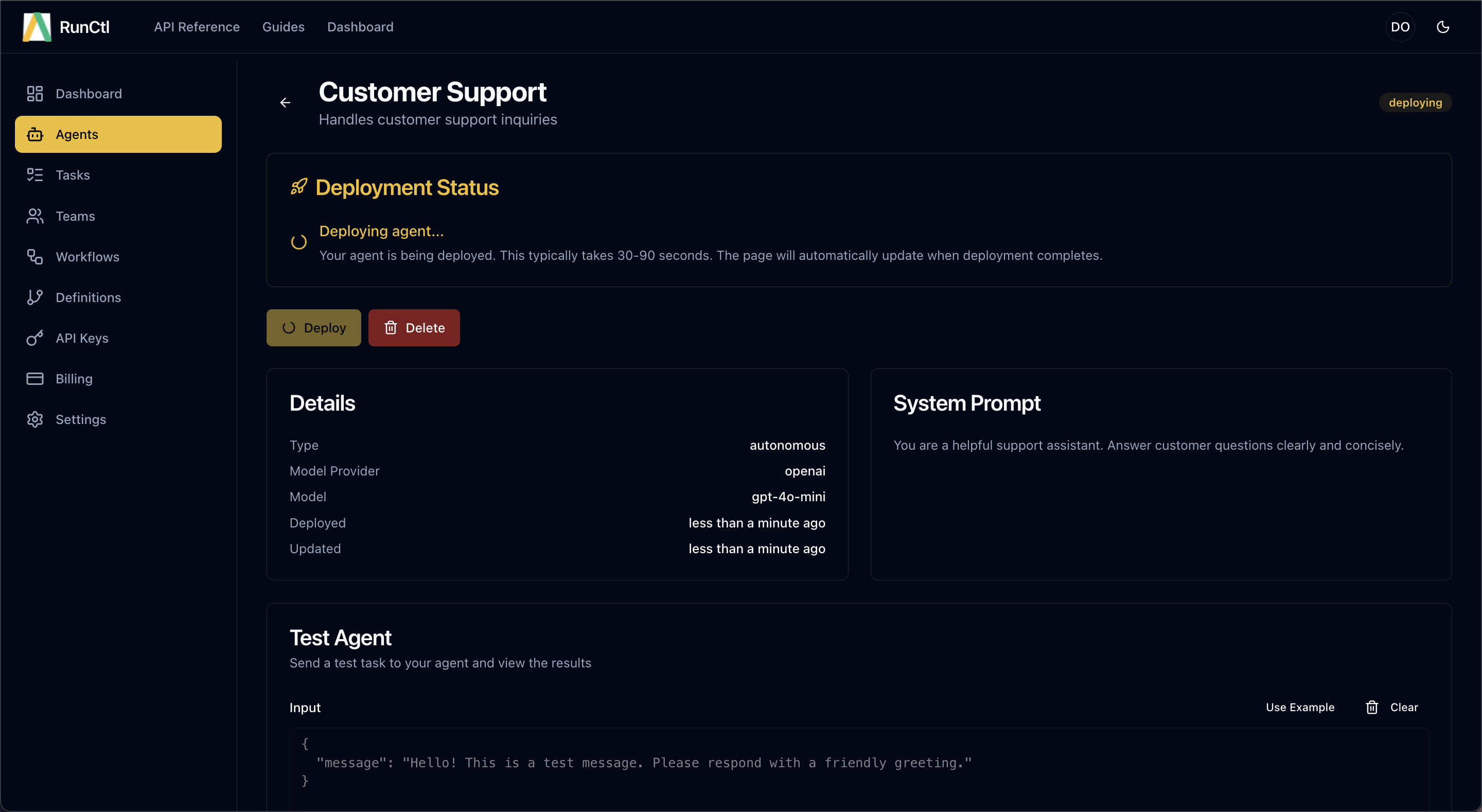 Runctl screenshot 2