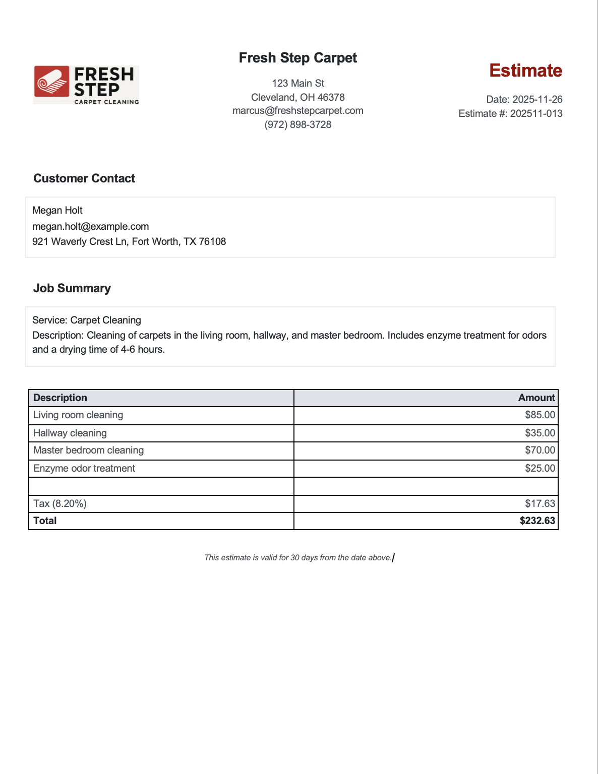 Fast Estimate Maker screenshot 5