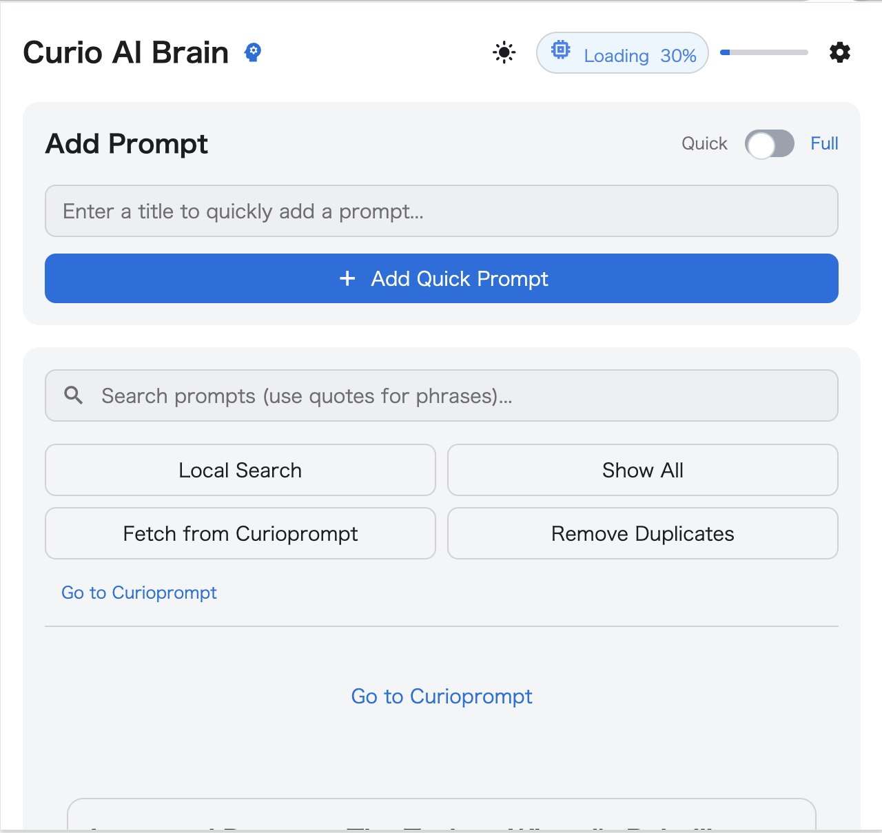 Curio AI Brain screenshot 1