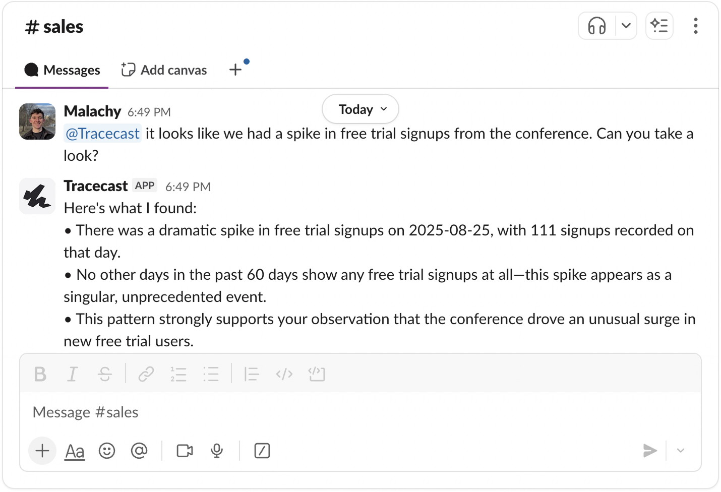 Tracecast screenshot 3