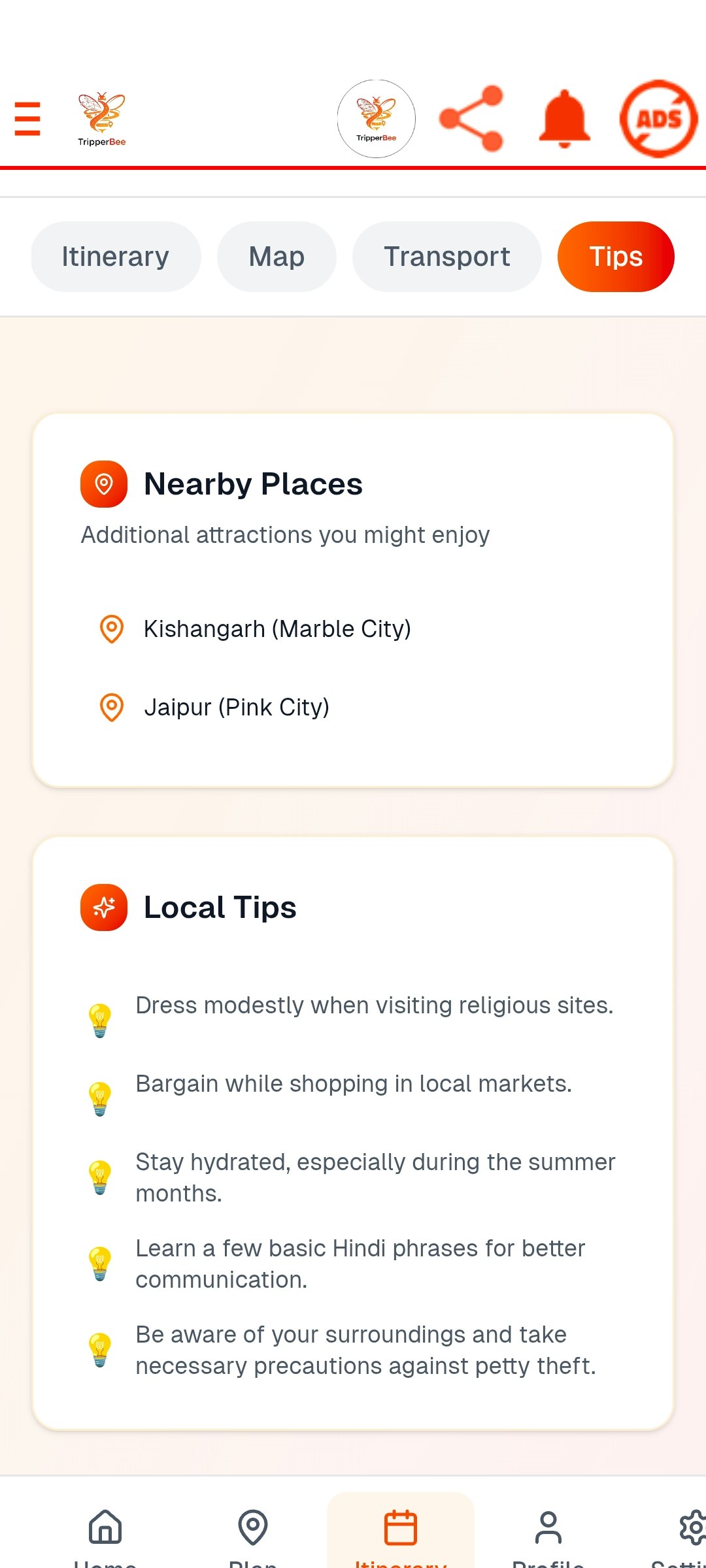 TripperBee screenshot 3