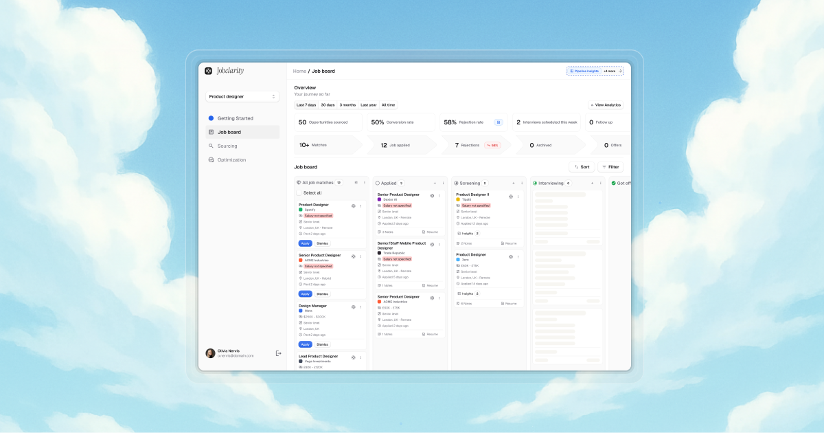 Jobclarity screenshot 1