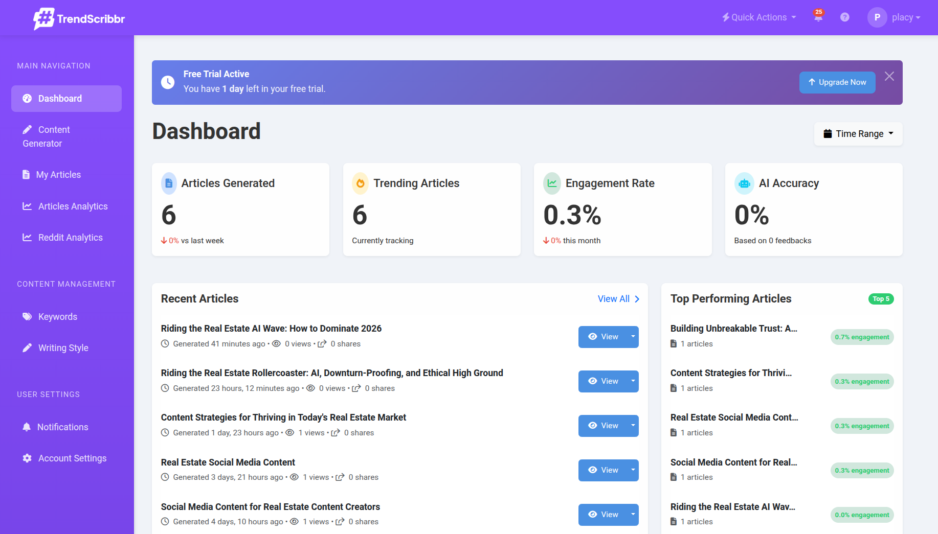 TrendScribbr screenshot 3