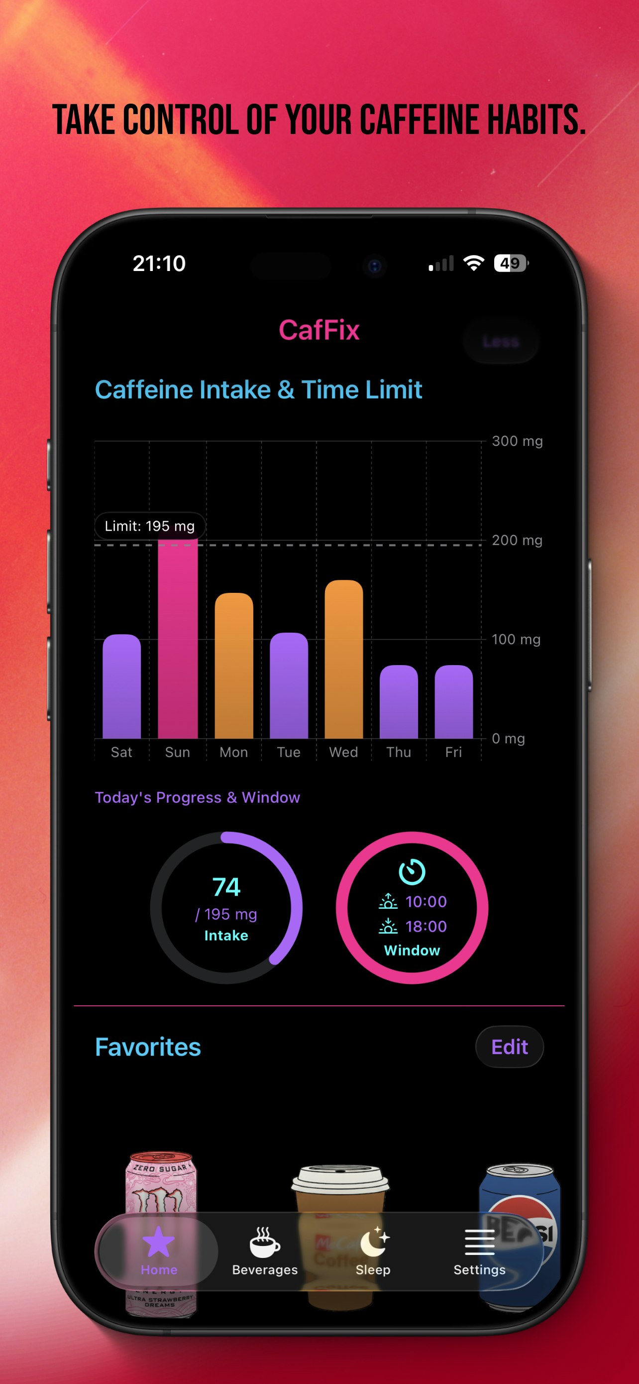 Better Caffeine Habits screenshot 1