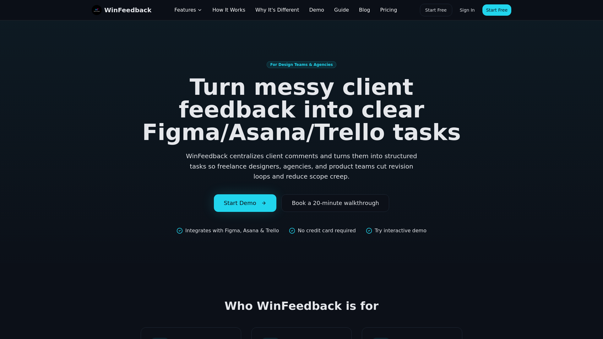 WinFeedback screenshot 1