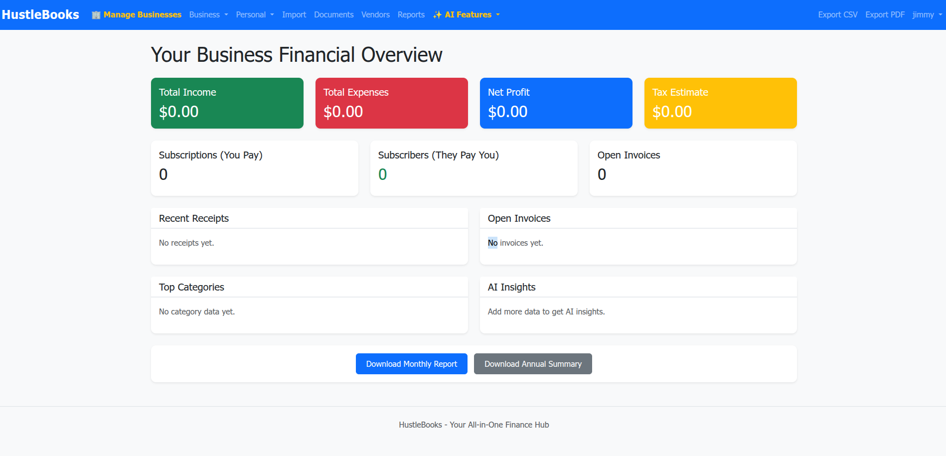 HustleBooks screenshot 2