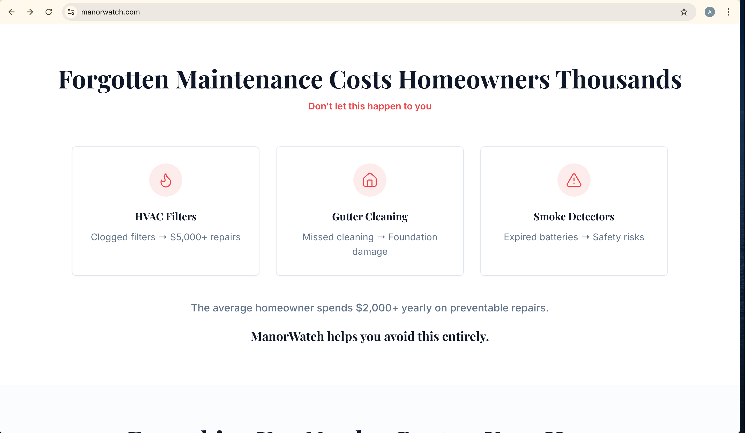ManorWatch screenshot 2
