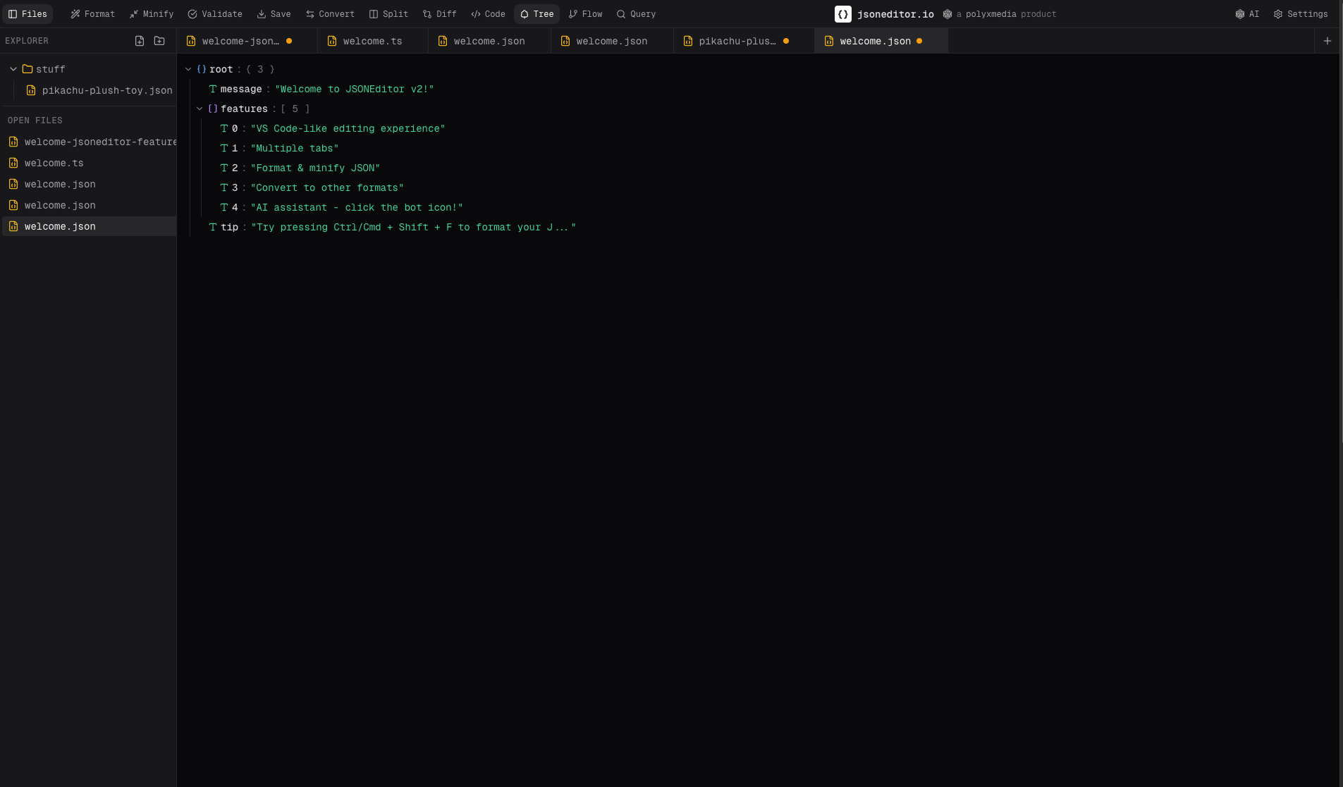 jsoneditor.io screenshot 3