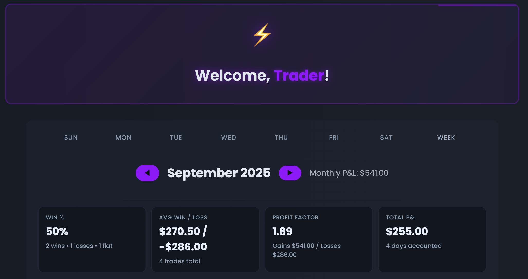 TradeTrakR screenshot 2