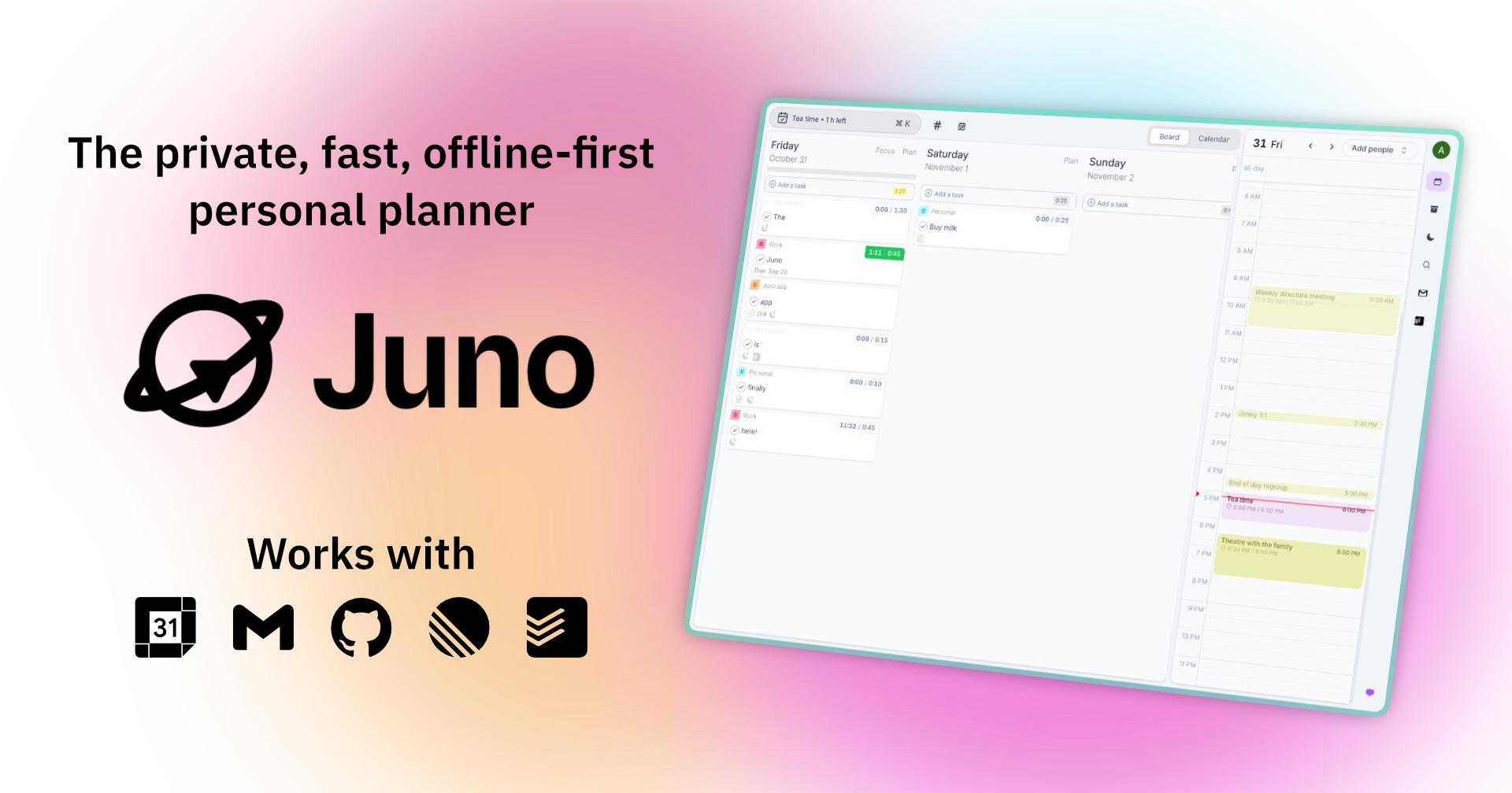 Juno digital planner screenshot 1