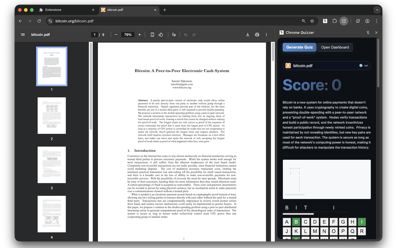 Chrome Quizzer screenshot 5