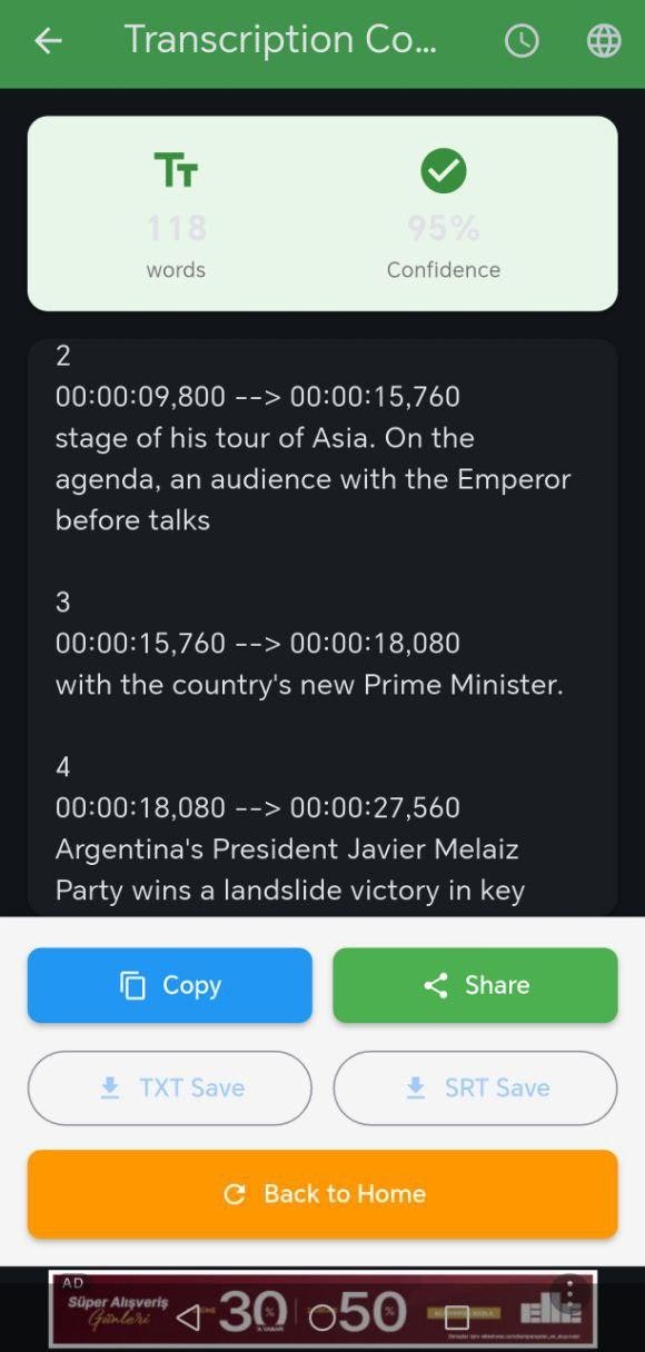 VTT – Smart Video Transcriber screenshot 2