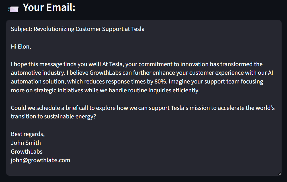 AI Cold Email Generator Pro screenshot 2