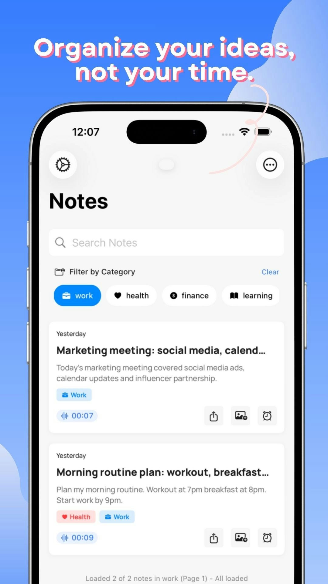 Voicely: AI Notes and Reminders screenshot 2