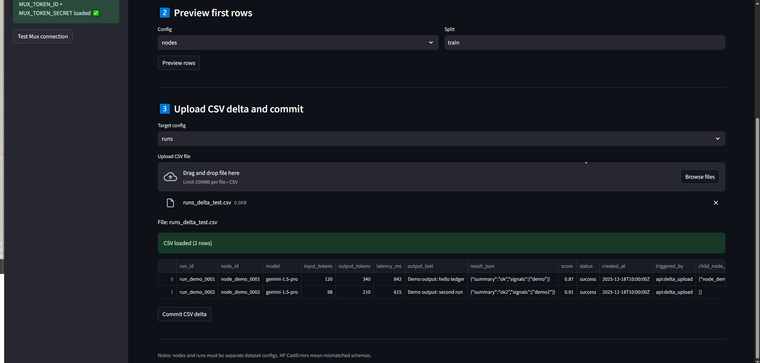 MindsEye Dataset Admin Console screenshot 4