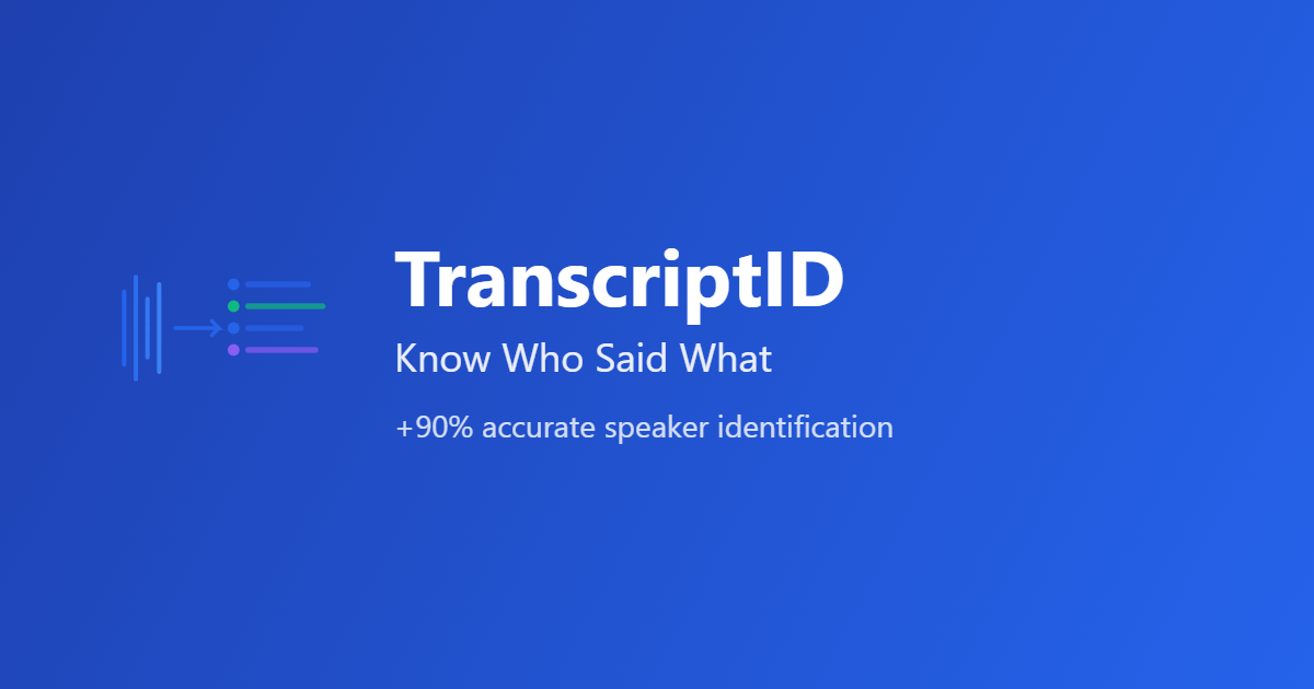 TranscriptID screenshot 2
