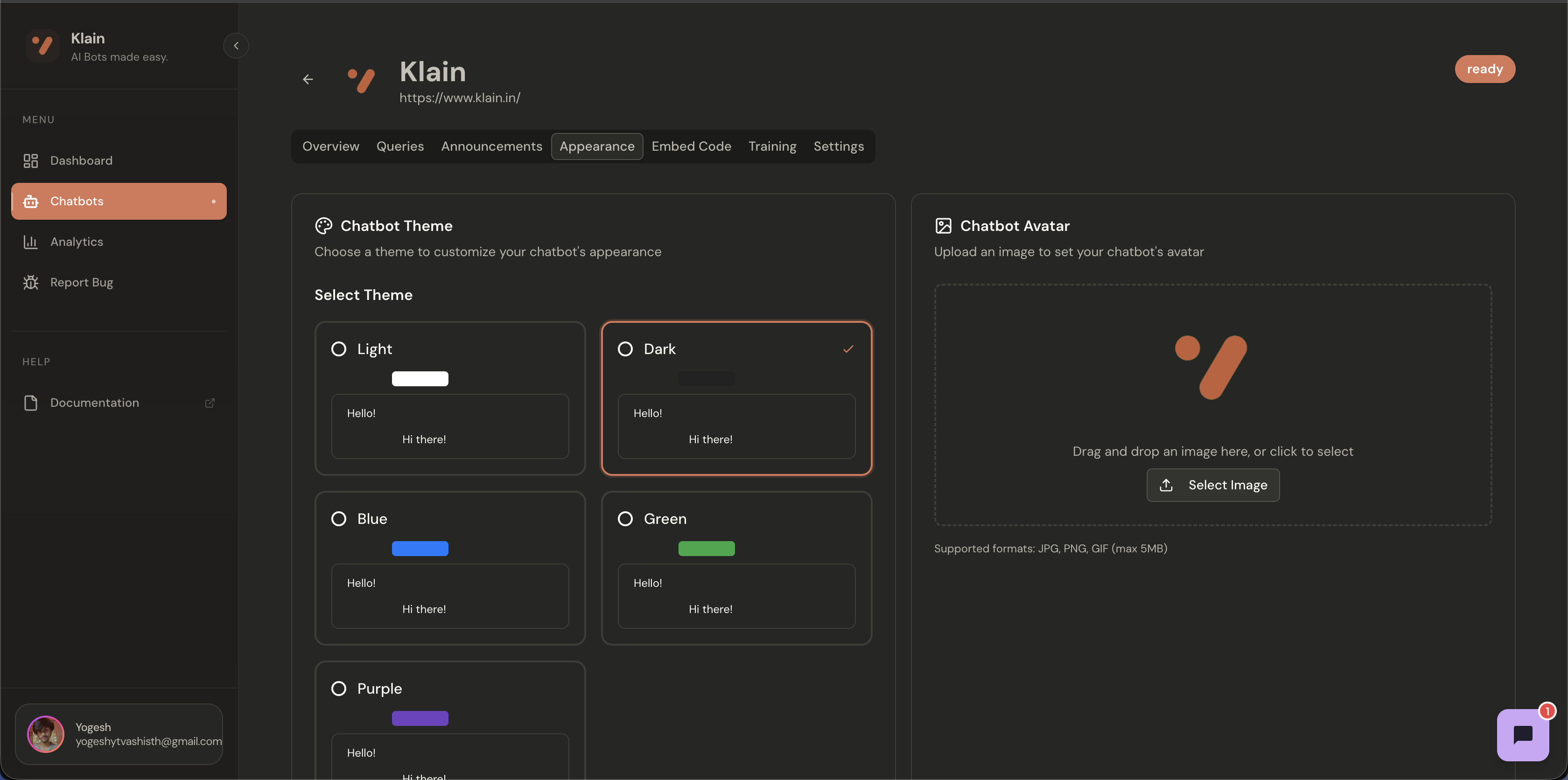 Klain | Lets website talk using AI screenshot 4