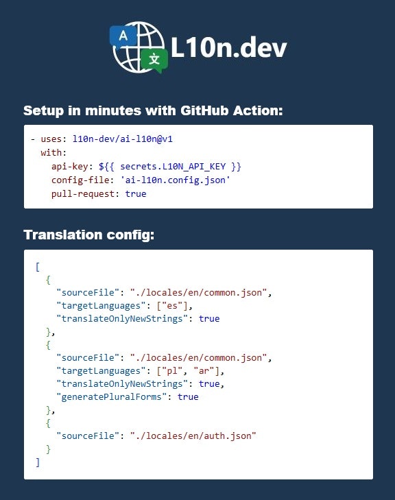 L10n.dev - AI Localization Automation screenshot 1