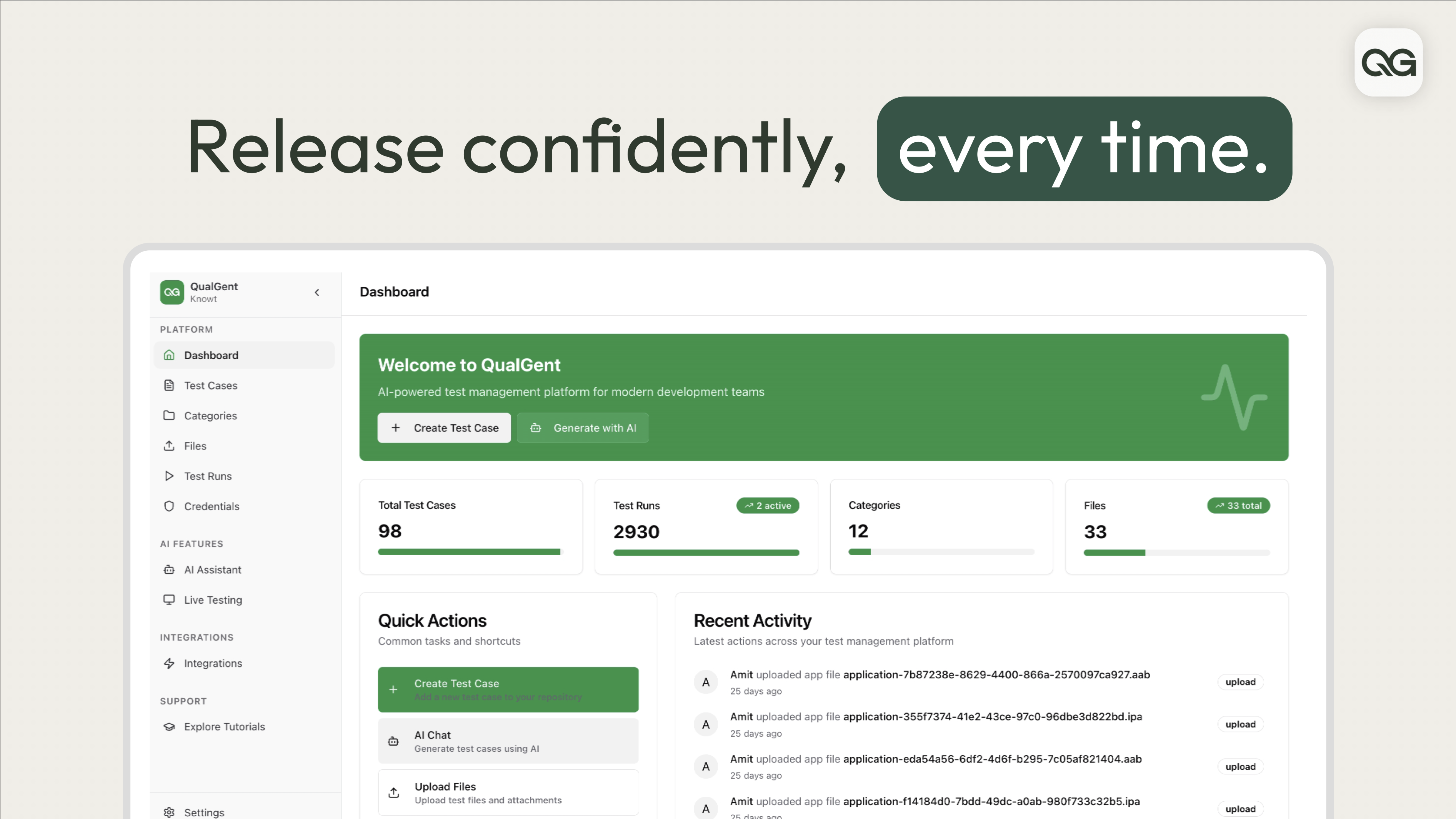 QualGent screenshot 8