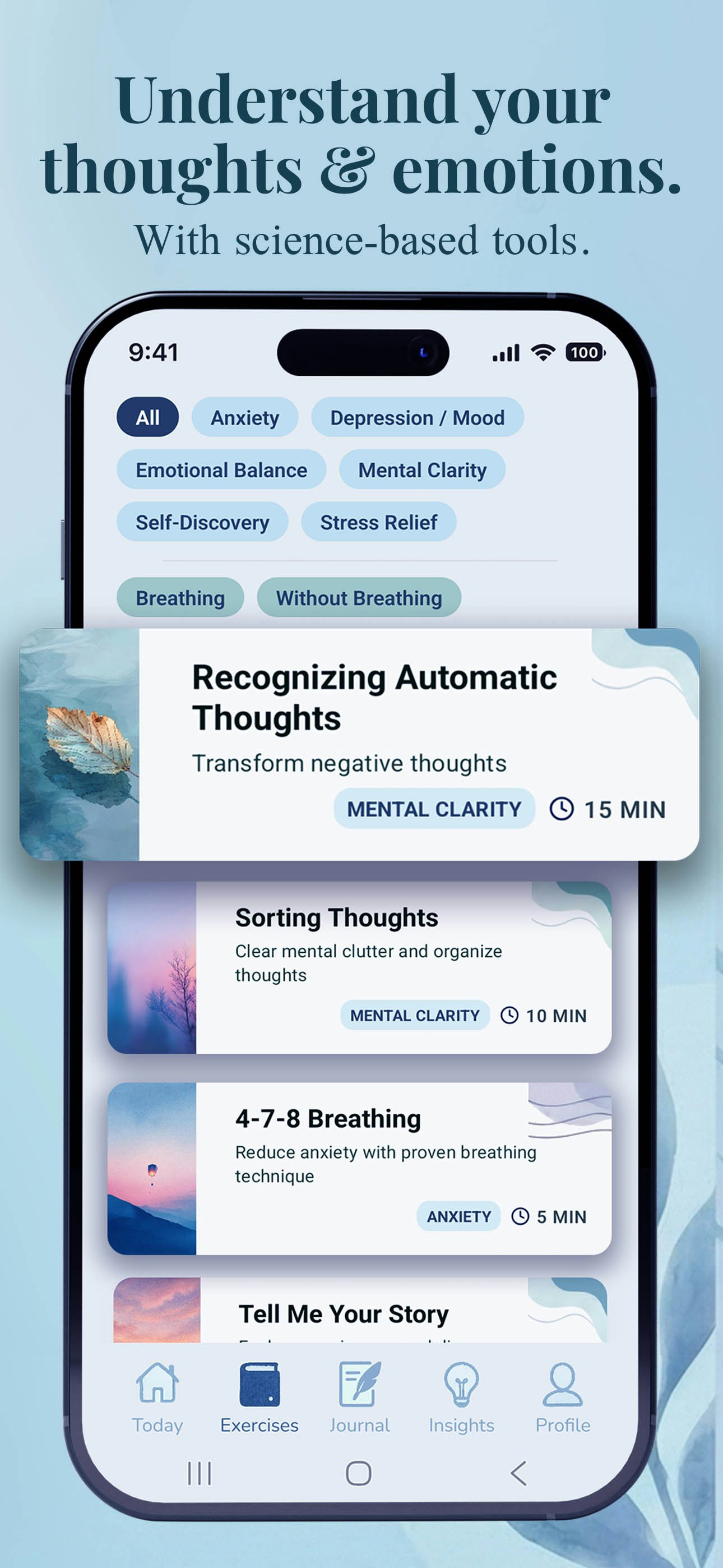 ZenMind CBT & AI Mood Coach screenshot 1