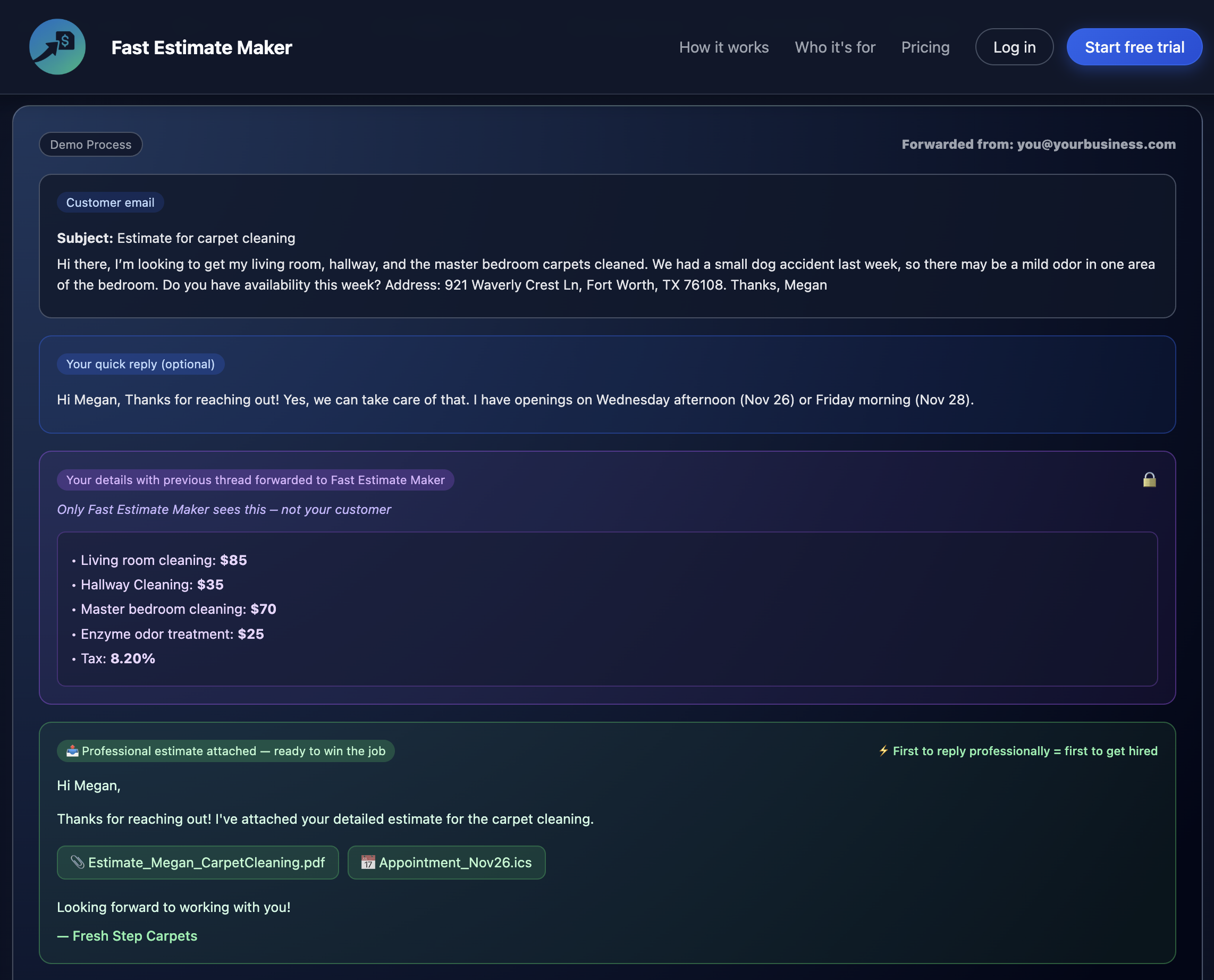 Fast Estimate Maker screenshot 2