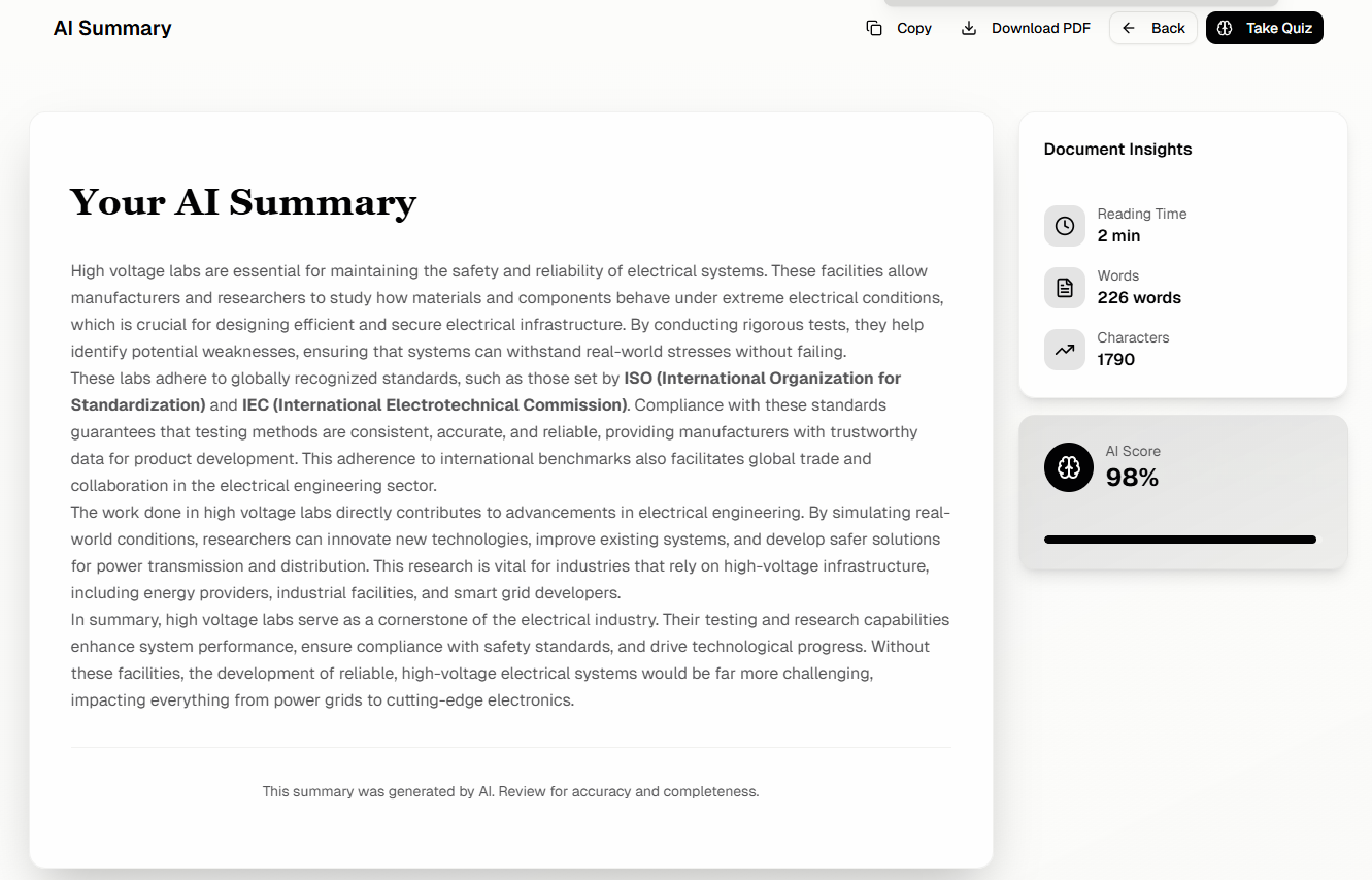 Summarizer screenshot 4