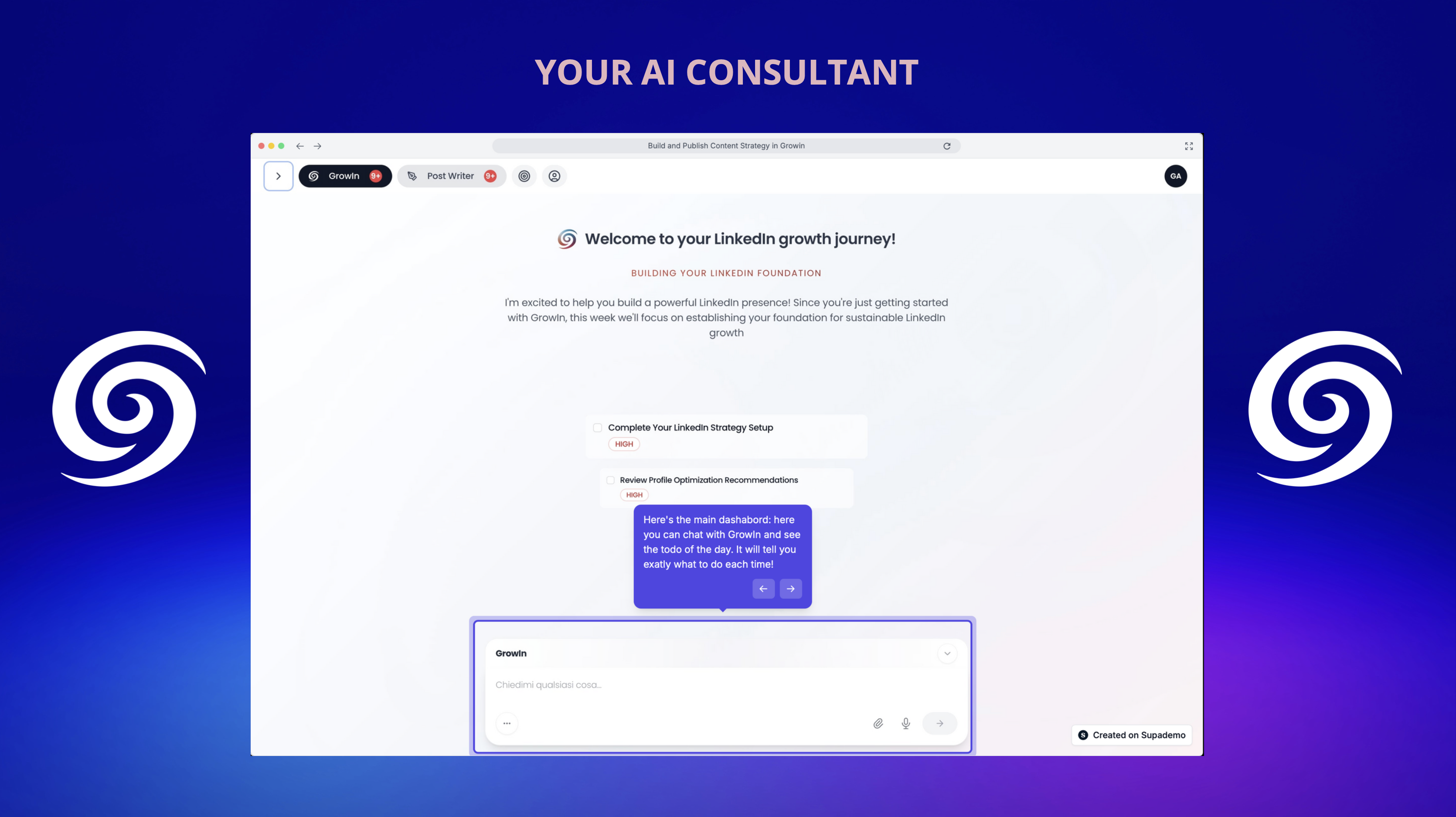 GrowIN - AI Linkedin Consultant screenshot 3