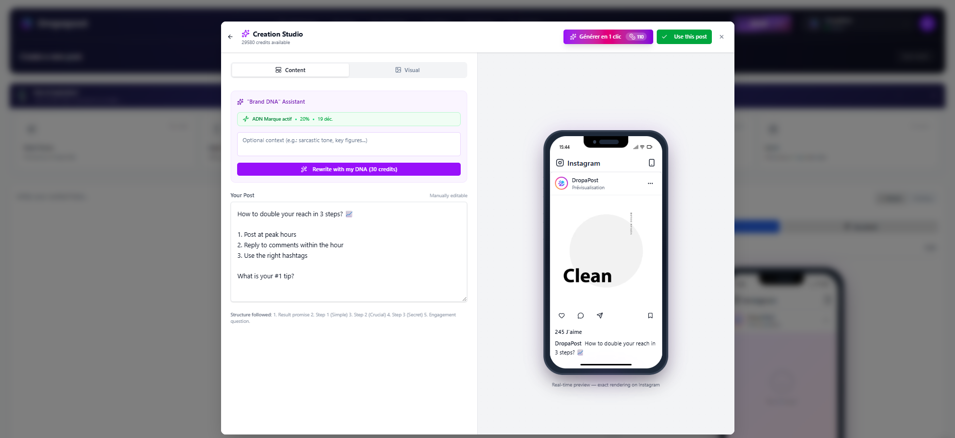 Dropapost — AI Social Media Manager screenshot 3