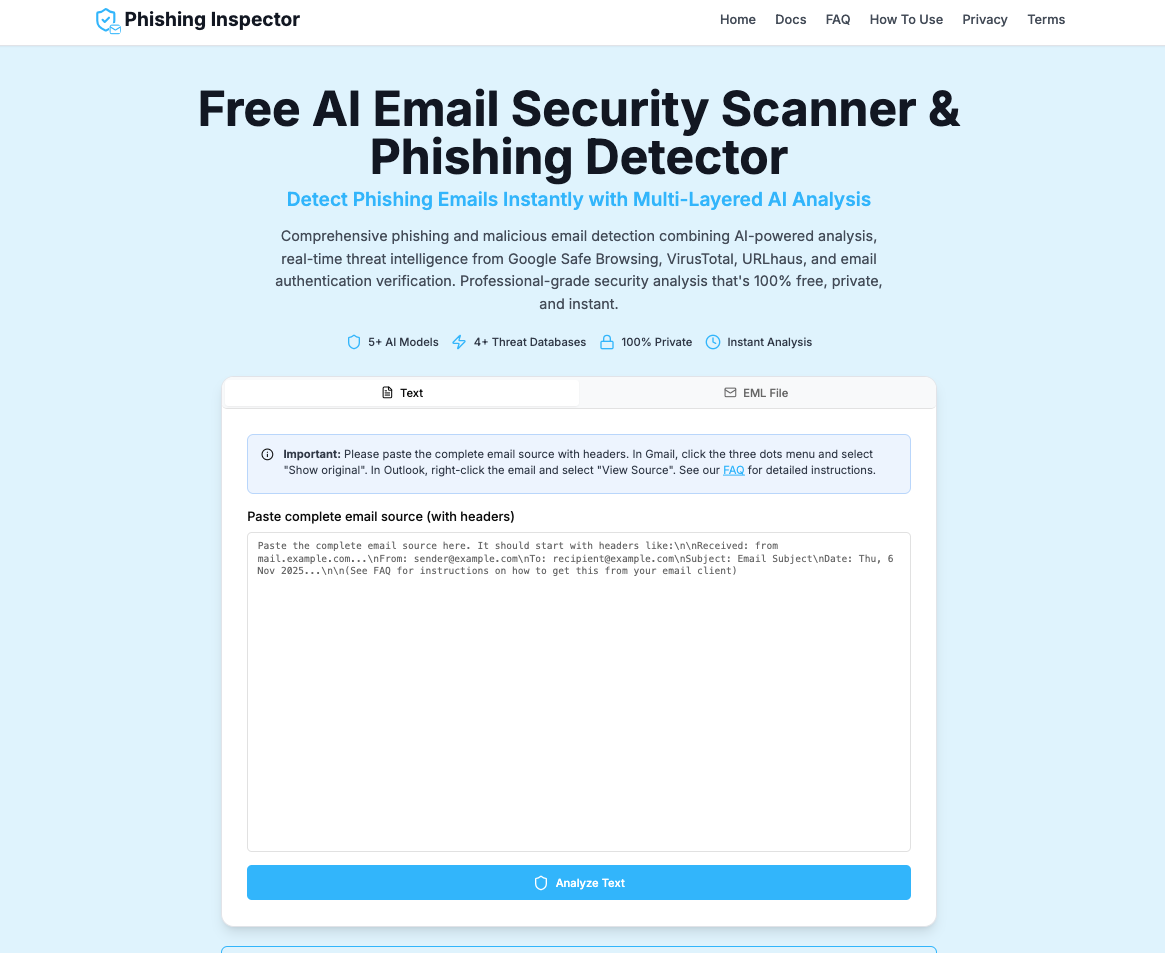 Phishing Inspector screenshot 1