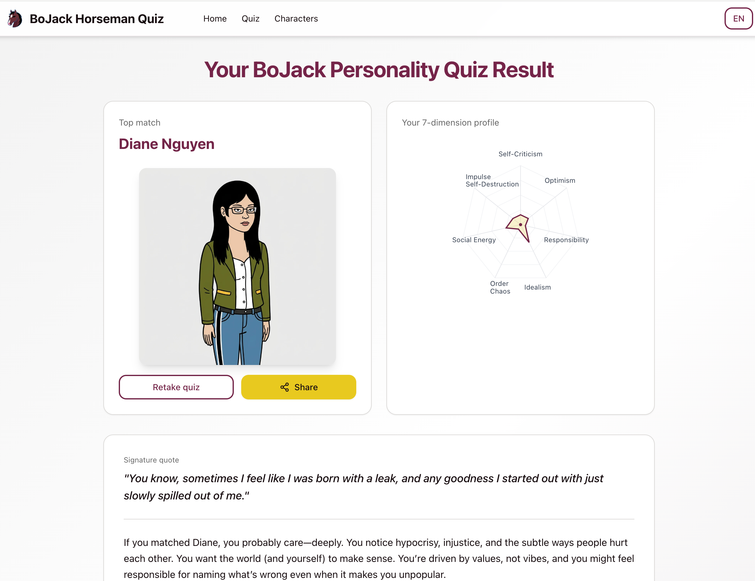 BoJack Horseman Quiz screenshot 2