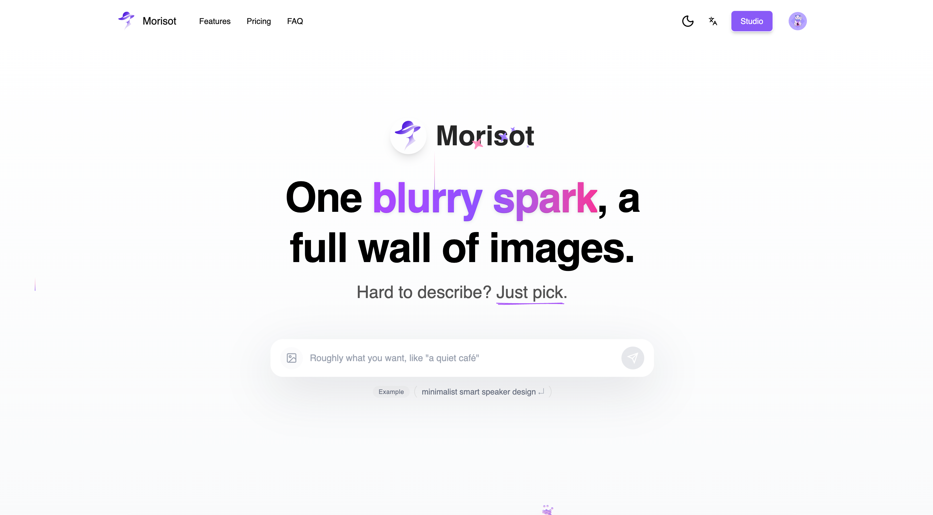 Morisot - Promptless AI Image Generator screenshot 1