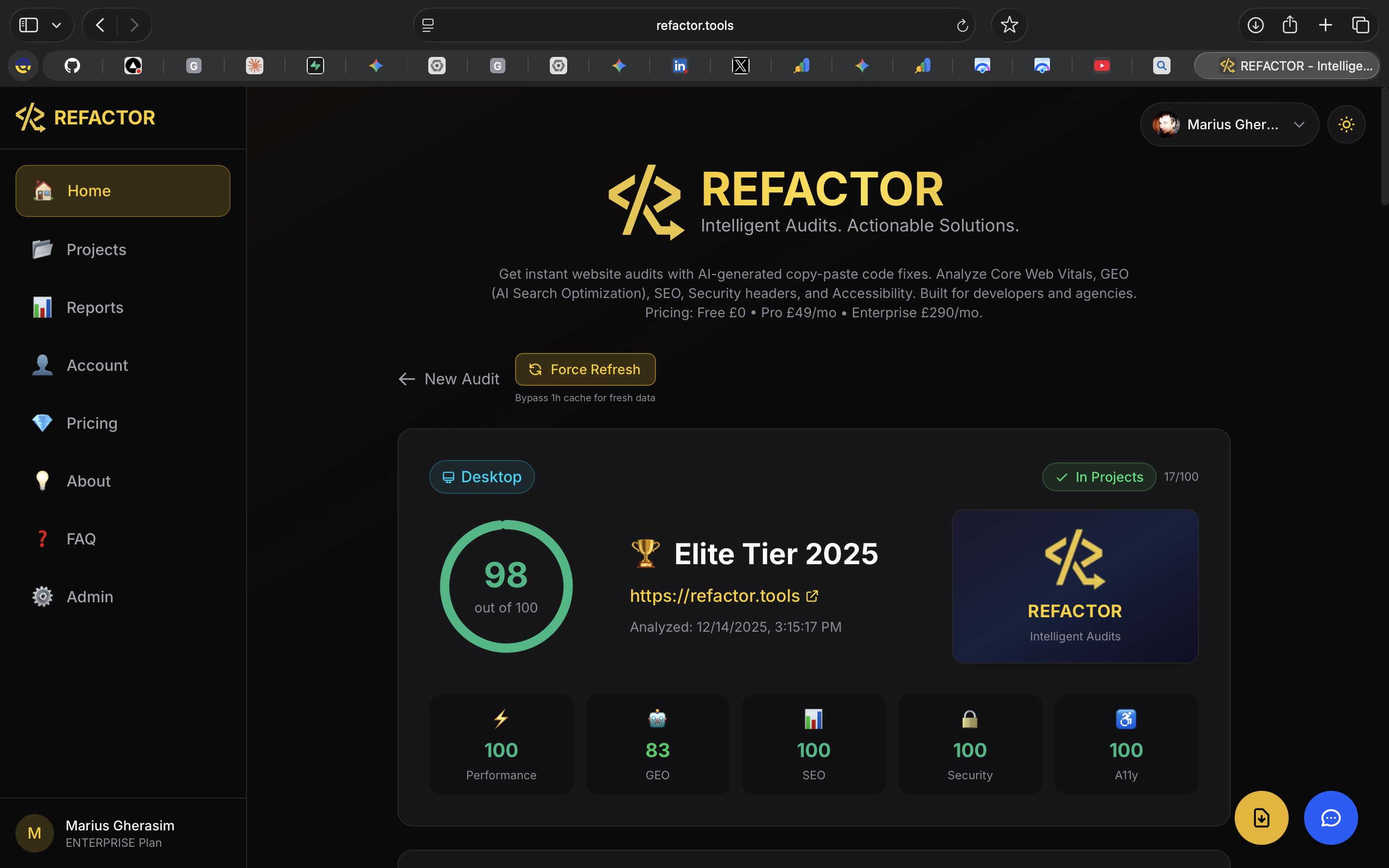 REFACTOR screenshot 1