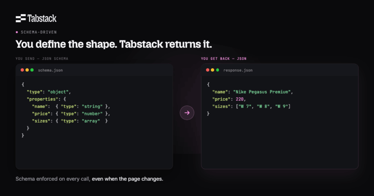 Tabstack Structured Extraction screenshot 3