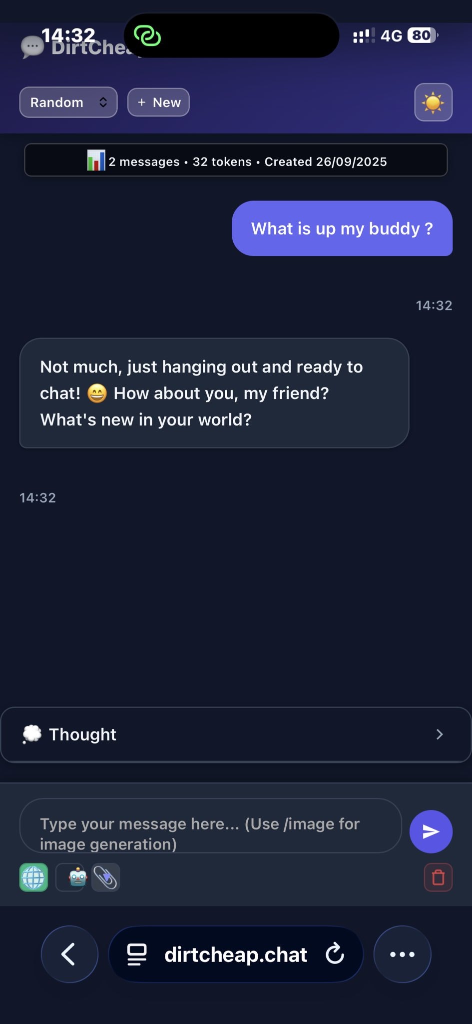 DirtCheapChat screenshot 2