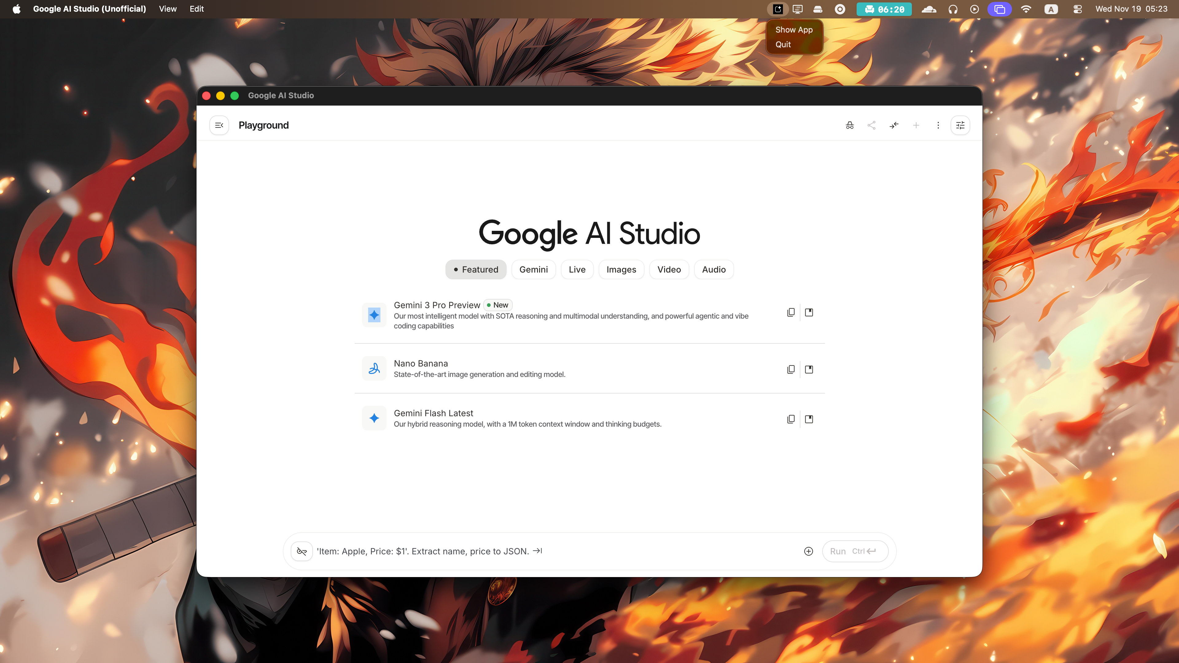 AI Studio Desktop screenshot 1