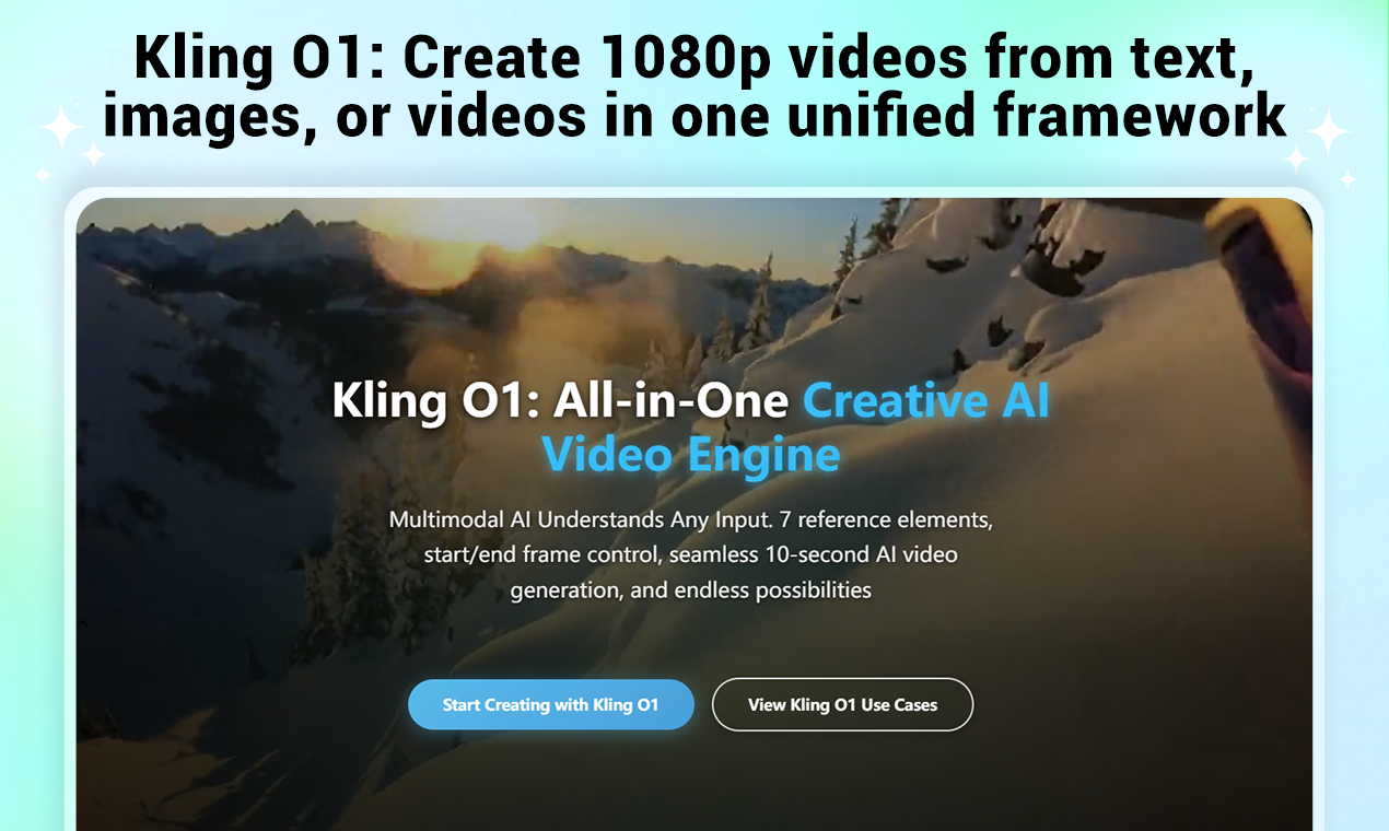 Kling O1 screenshot 2