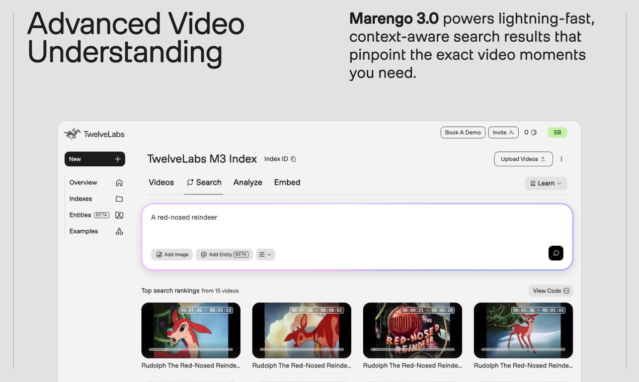 TwelveLabs Marengo 3.0 screenshot 2
