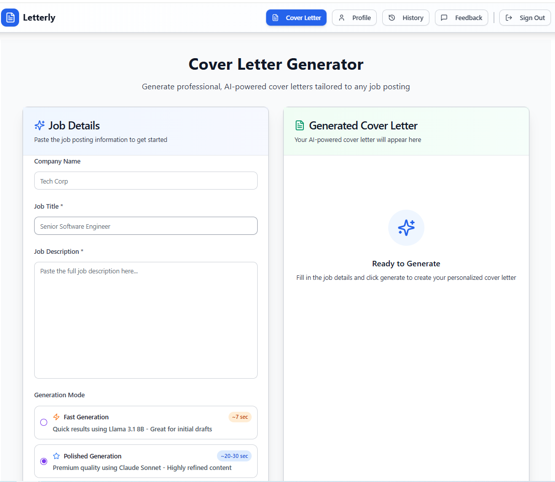 LazyLetter screenshot 3