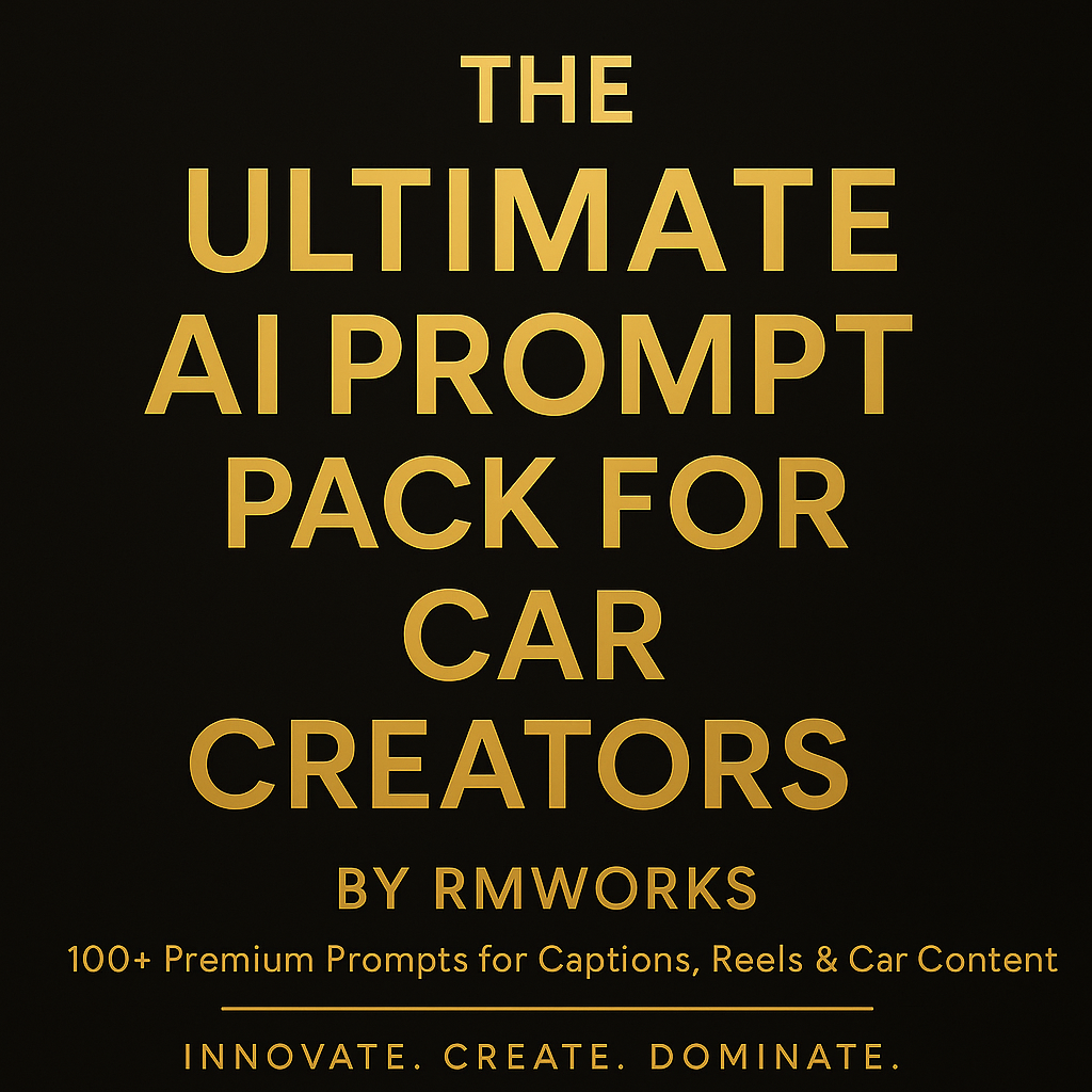 AI Prompt Pack for Car Creators screenshot 1