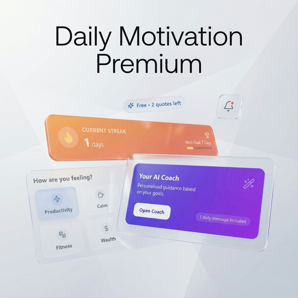 Daily Motivation AI a mindset reset screenshot 1