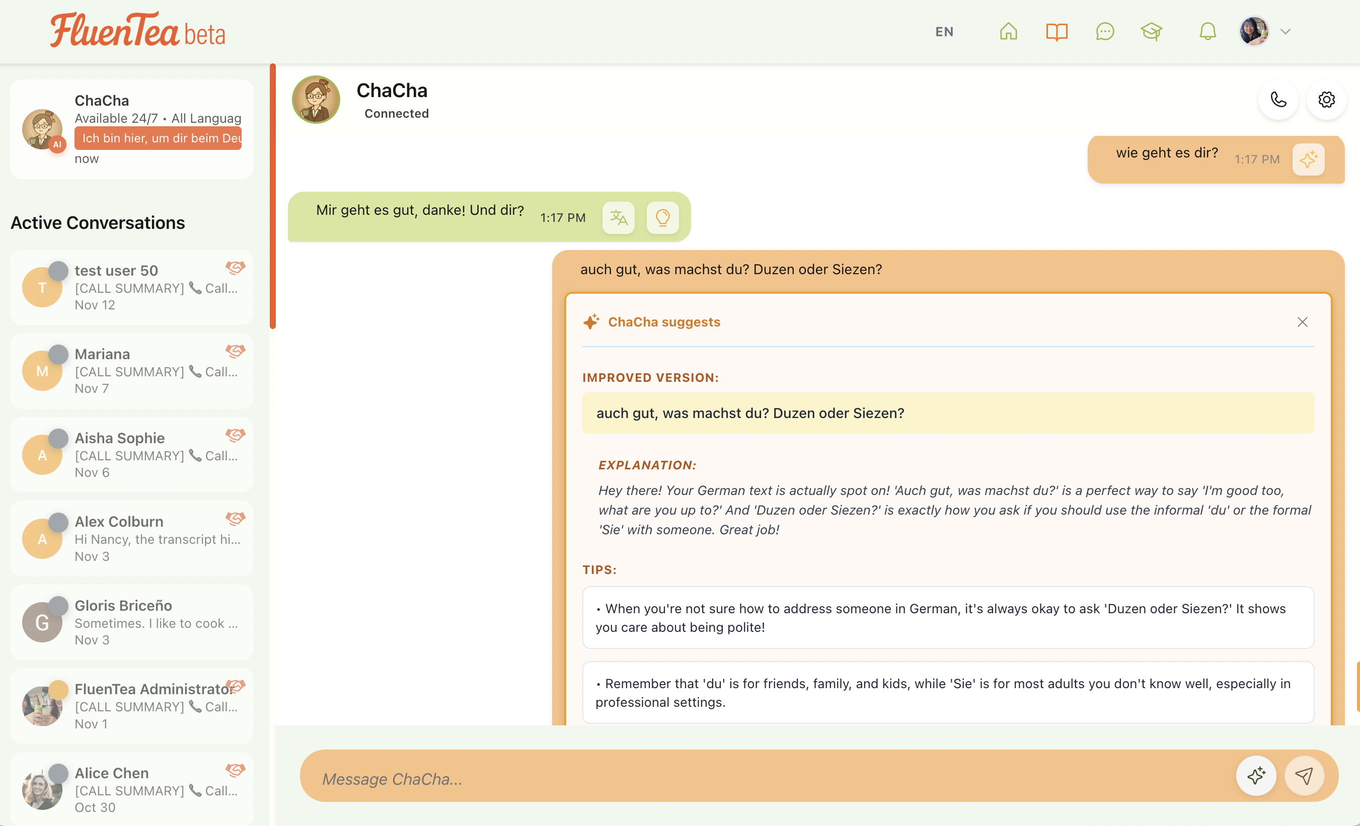 FluenTea screenshot 5