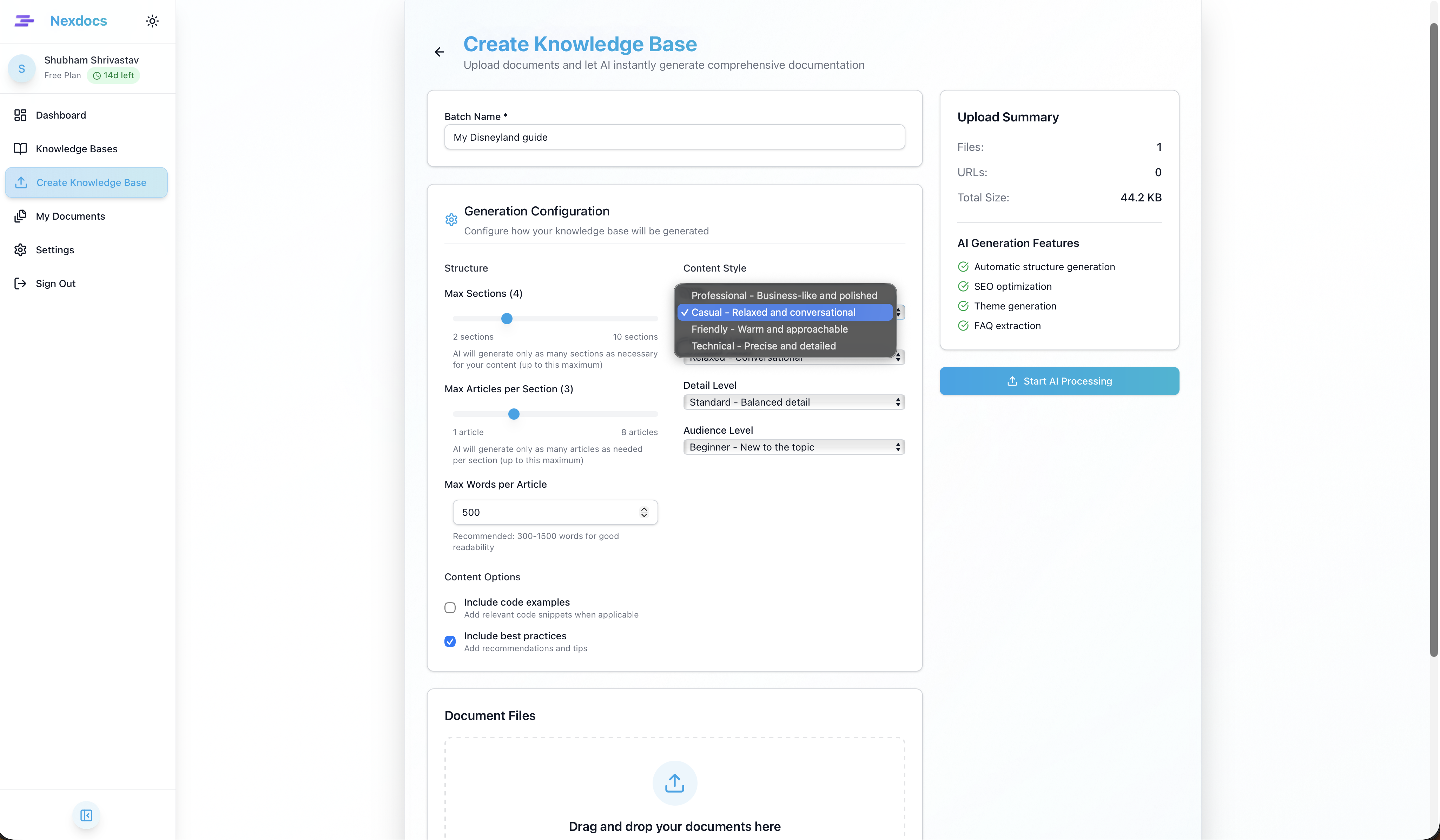 Nexdocs screenshot 2