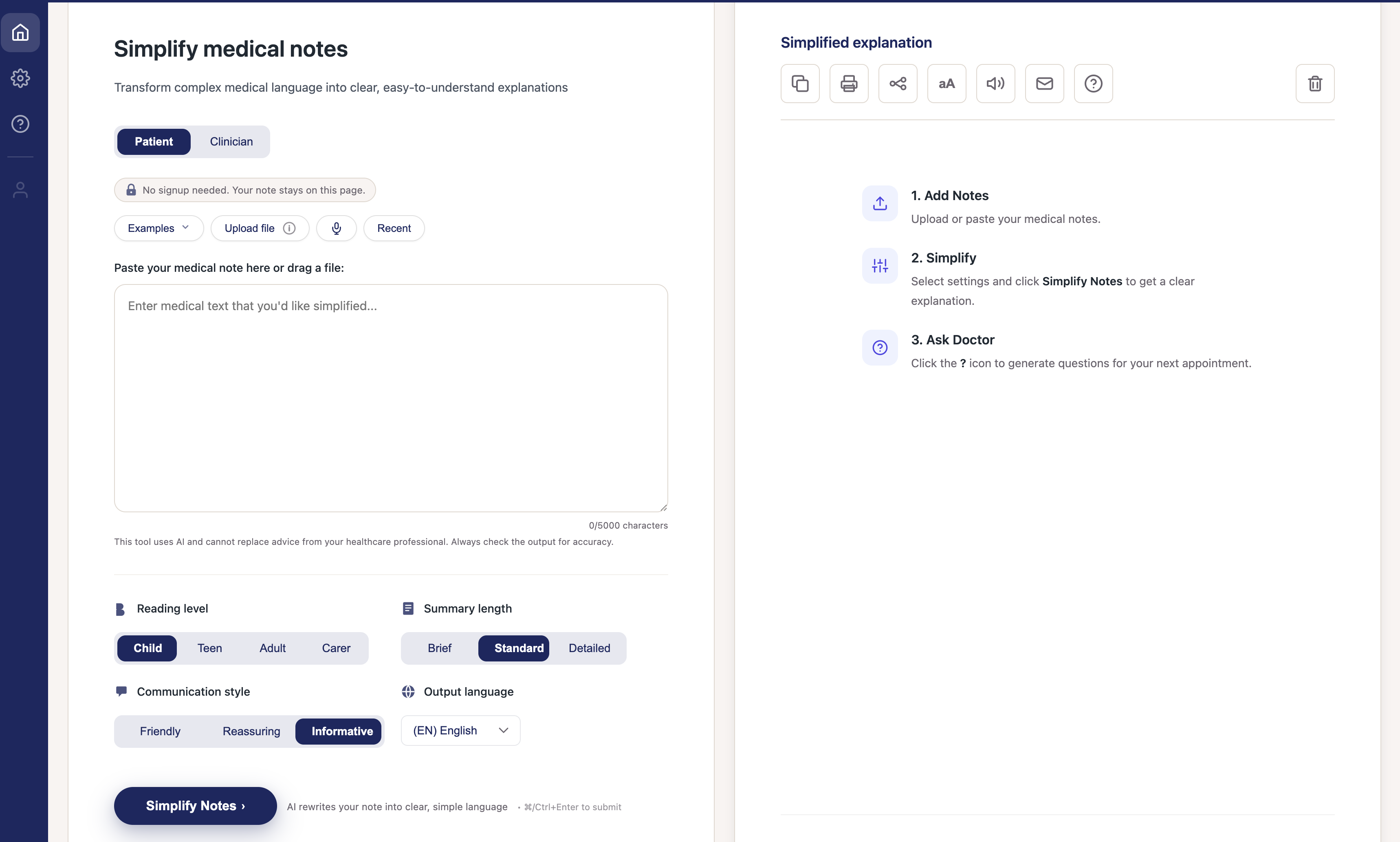 Patiently AI: Medical Notes Made Clear screenshot 2