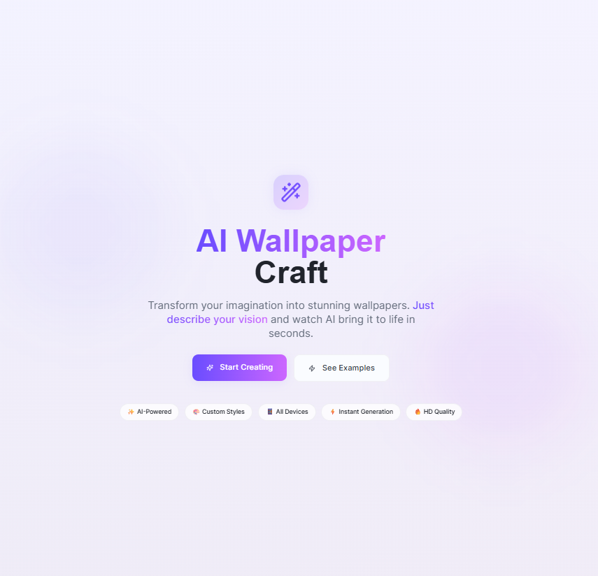 AI Wallpaper Generator screenshot 1